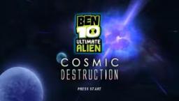 Ben 10 Ultimate Alien: Cosmic Destruction Title Screen